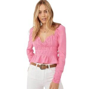 Free People Chloe Bustier 100% cotton Top